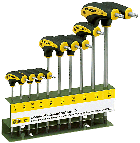 22 652 PROXXON T SAPLI TORX ALLEN ANAHTAR SETI